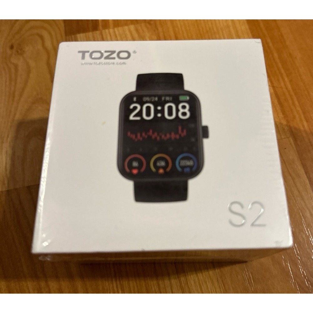 SEALED TOZO S2 44mm Smart Watch Alexa Fitness Tracker‎ Touch Screen Waterproof